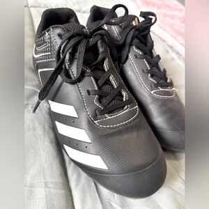 Adidas boys Black and White soccer or baseball cleats